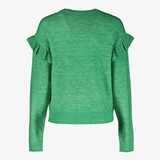 Dames trui met ruches groen