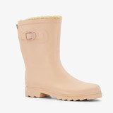 Gevoerde dames regenlaarzen roze