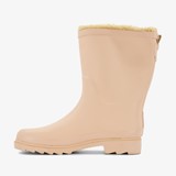 Gevoerde dames regenlaarzen roze