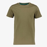 Basic jongens T-shirt donkergroen