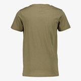 Basic jongens T-shirt donkergroen