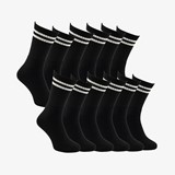 12 paar sportsokken zwart