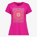 Dames T-shirt fuchsia roze