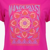 Dames T-shirt fuchsia roze