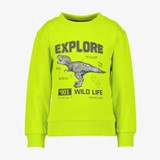 Jongens sweater geel met dino