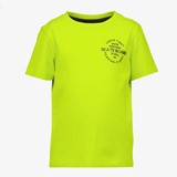 Jongens T-shirt geel met backprint