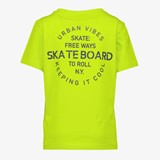 Jongens T-shirt geel met backprint