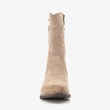 Suede meisjes western laarzen beige