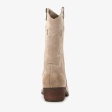 Suede meisjes western laarzen beige