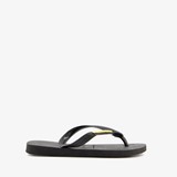 Top Metallic dames teenslippers zwart