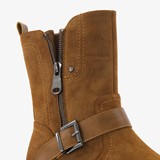 Gevoerde dames biker boots bruin