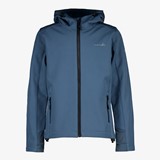 Kinder softshell jas blauw
