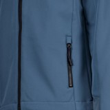 Kinder softshell jas blauw