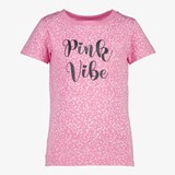Meisjes T-shirt roze met print