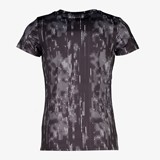Meisjes sport T-shirt zwart/grijs