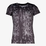 Meisjes sport T-shirt zwart/grijs