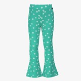 Flared meisjes broek met bloemenprint