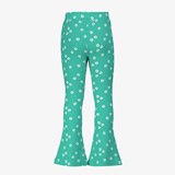 Flared meisjes broek met bloemenprint