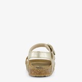 Leren meisjes sandalen met glitter goud