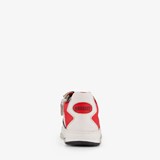 Leren jongens sneakers wit rood
