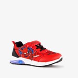 Spider-Man jongens sneakers rood met lichtjes
