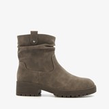 Dames enkellaarsjes taupe