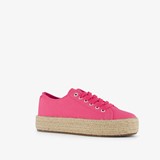 Blue Box dames sneakers met jute zool roze