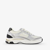 Dames dad sneakers zilver wit
