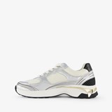 Dames dad sneakers zilver wit