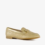 Tamaris dames loafers met pailletten goud