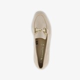 Dames loafers met gesp beige