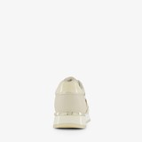 Dames sneakers beige goud