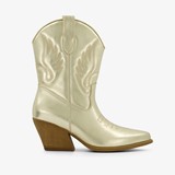 Dames western laarzen goudkleurig