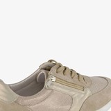 Leren dames sneakers beige