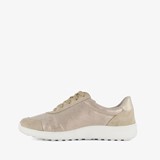 Leren dames sneakers beige