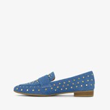 Dames loafers denim met studs