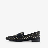 Dames loafers zwart met studs