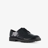 Tamaris lak dames veterschoenen croco design