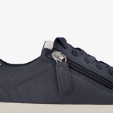 Dames sneakers met rits blauw