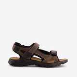 Leren heren sandalen bruin