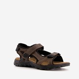 Leren heren sandalen bruin