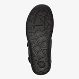 Leren heren sandalen zwart