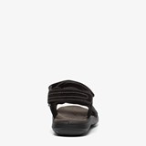 Leren heren sandalen zwart