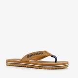 Heren teenslippers cognac