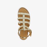 Dames sandalen goud met studs