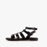 Dames sandalen zwart met studs
