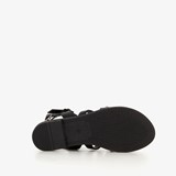 Dames sandalen zwart met studs