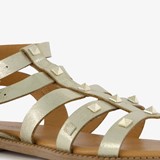 Dames sandalen goud met studs