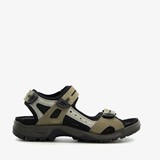 ECCO Off Road leren heren sandalen zwart groen