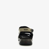 ECCO Off Road leren heren sandalen zwart groen